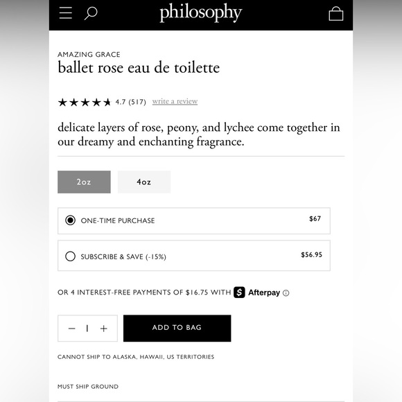 PHILOSOPHY AMAZING GRACE BALLET ROSE - BRAND NEW in a sealed box! - Picture 4 of 14